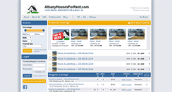 Desktop Screenshot of albanyhousesforrent.com