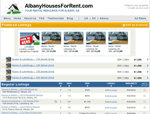 Tablet Screenshot of albanyhousesforrent.com
